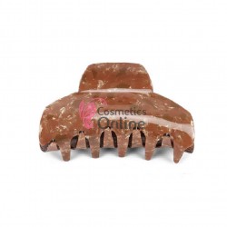 Clama pentru prins parul tip cleste CLM009CC Coffee cu model